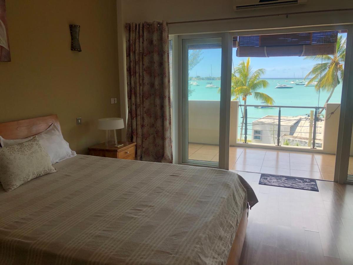 Ferienwohnung Ocean-View Penthouse With Roof Terrace, Grand Baie, Waterside Complex The Vale Exterior foto